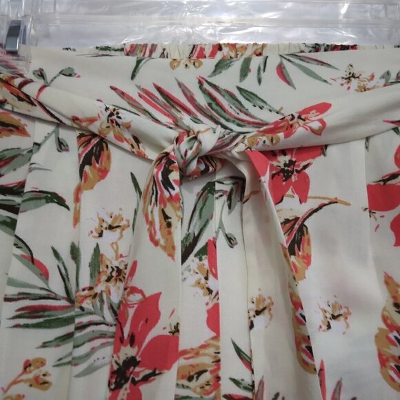 One 5 One | Floral Print Boho Elastic Waist Pants | Size L - Picture 6 of 11